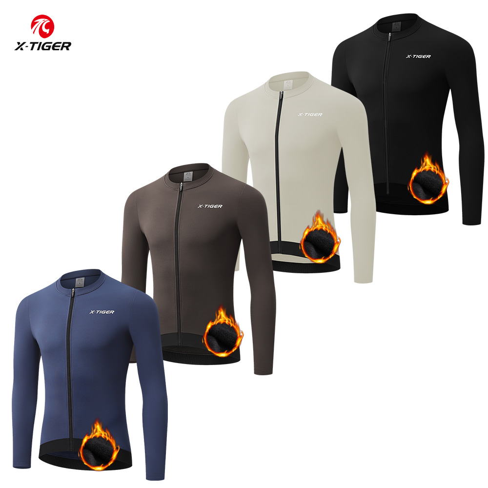 X Nutrition - Camiseta de ciclismo X-TIGER, camiseta térmica