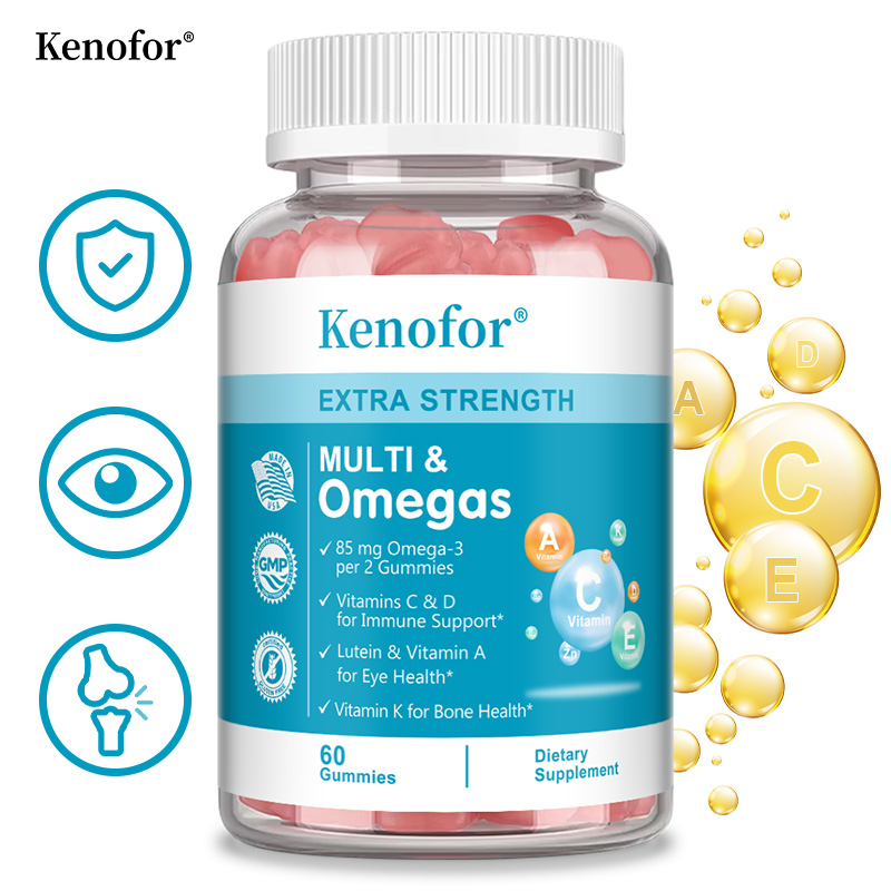 Multivitamin Gummy Adult - Gomitas multivitaminas, ricas en Omega 3,