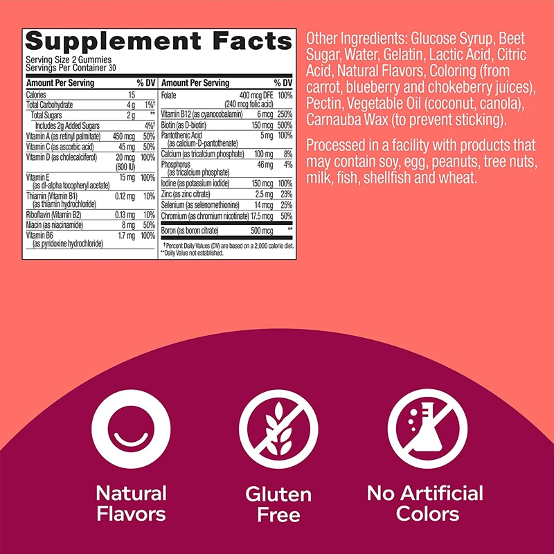 Gomitas multivitaminas para mu - Multivitamin Gummy Adult reseña y precio
