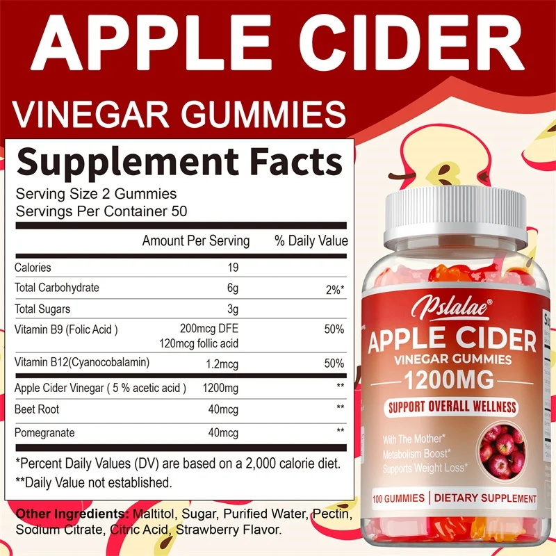 Gomitas de sidra de manzana: a - Apple Cider Vinegar Pill reseña y precio