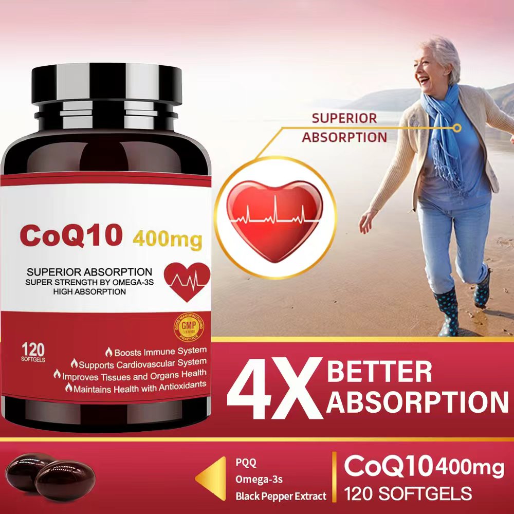 CoQ10 400mg con Omega-3, Suple - Apple Cider Vinegar Pill reseña y precio