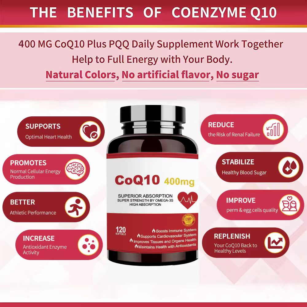 CoQ10 400mg con Omega-3, Suple - Apple Cider Vinegar Pill reseña y precio