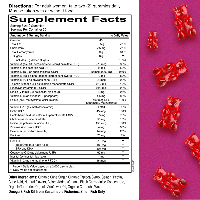 Vitaminas para Mujeres - MULTI - Multivitamin Gummy Adult reseña y precio